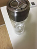 希诺（HEENOOR）玻璃杯双层大容量水杯男女士商务车载办公泡茶保温玻璃杯子 320ml-本色 实拍图