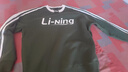 李宁保暖卫衣情侣款秋冬加绒复古风撞色宽松圆领卫衣AWDUB71 实拍图