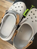 crocs卡骆驰蜗轮洞洞鞋|208776 水泥灰-160 43(270mm)  实拍图