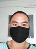 迦塔（jiata）黑色口罩男个性潮款可水洗时尚棉布女秋冬季保暖防尘防寒纯棉防风 KZ-黑色（10个装） 实拍图