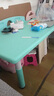 希伯熊 儿童桌子幼儿园套装塑料小桌椅宝宝学习吃饭孩子书桌游戏升降 120薄荷绿升降一桌一椅带加固 实拍图