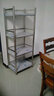 宜厨纳厨房置物架不锈钢落地多层微波炉烤箱架储物架收纳架子家用货架 长60宽40高150四层带围栏 实拍图