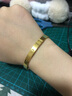 六福珠宝足金全世界足迹黄金手镯女款实心镯子婚嫁送礼 计价 F63TBGB0028 60mm-26.93克(含工费808元) 实拍图