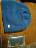 Jeep吉普羊毛毛线帽子男士双层加绒加厚保暖护耳帽冬季针织帽防寒帽子 深蓝色 实拍图