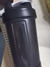 GWHEY摇摇杯蛋白粉健身运动水杯子小容量分体密封便携搅拌球刻度带粉盒 新双层 黑色（带一粉盒）450ml 实拍图