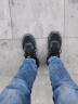 安踏男鞋休闲运动鞋夏季透气网面轻便板鞋跑步鞋子男户外训练体测鞋 -13雾灰/黑（皮面） 40 实拍图