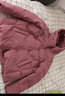 坦博尔羽绒服女短款秋冬连帽宽松保暖女士外套厚TD236356 粉黛红 180  实拍图