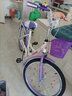 BOMEILUN儿童自行车6-8-10-15岁女孩公主款单车学生车男孩脚踏车中童车 白紫色（普通后座+礼包） 22寸（适合身高135-160cm） 实拍图