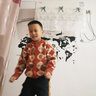 齐齐熊（ciciibear）[纯棉]拜年服男童开衫毛衣红色宝宝新年开衫儿童针织衫亲子装 曙光红【开衫-纯棉】 120 实拍图