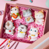 姗珀（SHANPO）女生生日礼物女孩子猫咪摆件可爱礼品送女友实用办公桌装饰品 乐队猫咪6只 礼盒装 实拍图