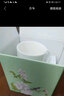 玉泉骨瓷茶杯茶水分离陶瓷马克杯带盖滤茶杯送礼女生鹊登高枝小清新 莫兰迪绿滤茶杯 实拍图