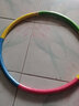 呦酷呼啦圈儿童小学生初学者专用小孩幼儿园男女宝宝软海棉按摩表演圈 彩虹色60cm【加厚海绵】5-8岁 实拍图