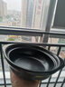 康舒康舒砂锅耐高温干烧不裂浅锅家用燃气灶专用煲仔饭煲汤陶瓷小沙锅 黑浅锅锅身(单人用) 850ml 实拍图