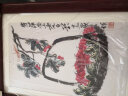 紫腾随轩齐白石装饰画新中式客厅背景墙面挂画卧室饭厅餐厅水墨虾壁画 藤萝 40*40cm红木色实木框 实拍图