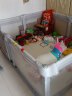 RESFOR可折叠游戏围栏婴儿爬爬垫防护栏一体儿童室内家用小户型学步栅栏 豆沙灰折叠加门(150X180)+垫1.3 晒单实拍图