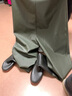 下水裤 水库雨裤带雨鞋防水衣服水鞋半身连体水裤男叉抓鱼全身加厚 黑色背带半身裤115丝【加厚】 42鞋码 实拍图