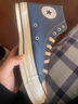 匡威（Converse）官方 All Star男女经典美拉德高帮帆布鞋红色101013 102307/海军蓝 42 实拍图
