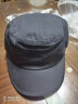 卡蒙（Kenmont）户外帽子男四季棉帽子休闲鸭舌帽春秋英伦纯色平顶帽2528 灰色(全封款） 均码 可调节58.5cm 实拍图