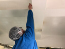 翰洋洁净 防尘服分体带帽子 无尘服 防静电服工作服连帽洁净服 无尘车间净化服 男女工业粉尘防护服 蓝色（连帽上衣+裤子） L 实拍图