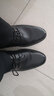 奥康男鞋内增高皮鞋男牛皮商务休闲隐形增高6cm男士内增高皮鞋 黑色内增高6CM 43 实拍图