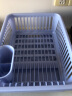 家の物语（KATEI STORY）日本进口沥水碗架厨房碗碟架沥水架塑料沥碗单层大容量放碗架家用 NO.2蓝色 实拍图