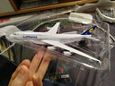 terebo18厘米波音B747 B787模型机飞机模型民航国航客机 白色底座 波音747-8德国汉莎航空 实拍图
