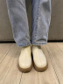 百丽柔软法式切尔西靴女商场同款羊皮通勤短靴加绒A2V1DDD3 米色-单里 38 实拍图