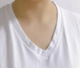 艾路丝婷V领修身短袖T恤女夏装女装打底衫560 白色 XXXL 晒单实拍图