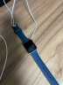 Apple Watch SE 智能手表 GPS+蜂窝款 44毫米银色铝金属表壳 深邃蓝色运动型表带MKRY3CH/A 实拍图