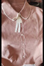 欧莎（OSA）【基础款】外穿百搭针织衫女薄款春季新款小众设计感上衣 肉粉色 L 实拍图