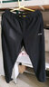 李宁（LI-NING）运动裤男裤秋冬款舒适休闲裤男卫裤跑步加绒保暖宽松收口长裤子男 标准黑【收口 】加绒 M 实拍图