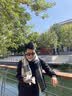 CAIKAYI 潮流围巾女男冬季情侣围巾男士圣诞节送男友礼物围脖男生ins潮格子保暖韩版围脖男士披肩 潮流仿羊绒-【蓝格】 实拍图