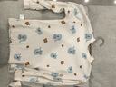 小素材儿童秋衣秋裤婴儿春秋衣服宝宝保暖内衣套装男童纯棉新生儿睡衣女 奇妙太空中领套蓝 130cm（7-8岁） 实拍图
