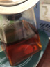 福容（FUROOT）茶漏过滤网茶滤304不锈钢过滤器茶叶滤网泡茶茶具配件茶隔滤茶器 玻璃茶漏套+圆韵公杯（绿色） 实拍图