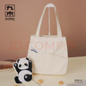 九木杂物社UNCAGE熊猫气子母单肩包原创帆布包 女斜挎包新款可爱学生大容量 熊猫气气子母单肩包 实拍图
