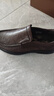 骆驼（CAMEL）软底舒适耐磨套脚秋中年商务休闲皮鞋男 GE12235379 棕色 40 实拍图