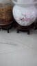 伊莲鱼缸花瓶高脚底座陶瓷木质制木托树脂瓷器奇石工艺品花盆架子摆件 直径20CM高12cm左右 实拍图