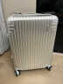 新秀丽（Samsonite）行李箱20英寸拉杆箱铝镁合金高端铝框旅行箱包DB3银色密码箱 实拍图