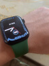 达梭适用苹果手表表带apple watch10/S9液态硅胶iwatchSE/7/8运动表带男女潮流创意ultra运动防水表链 新款-苜宿草色 44/45/46/49mm（加长码） 实拍图