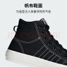 adidas NIZZA HI RF休闲高帮帆布鞋男女阿迪达斯官方三叶草F34057 一号黑/白色 37(230mm) 实拍图