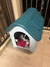 华元宠具（hoopet）狗窝狗房子狗屋室外室内四季通用小中大型犬别墅狗笼狗舍户外冬季 升级款-带天窗大号【60斤内】 标准版：有门【舒适狗笼】 狗屋【入门款】 实拍图