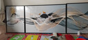 领洁（LINGJIE）客厅装饰画简约现代沙发背景墙挂画轻奢高级感2025新款晶瓷壁画 D款 左右50*70中间100*70 晶瓷画 实拍图