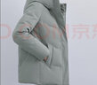 雪中飞秋冬新款保暖连帽女士羽绒服防钻绒外套时尚休闲羽绒服女 豆绿色|4186 L 170/92A 实拍图