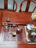 安邸红木家具 非洲花梨（学名:刺猬紫檀）茶几桌实木茶桌功夫茶桌茶台新中式茶桌椅组合 1.68茶桌+4圈椅 实拍图