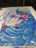 金碧十字绣新款5D钻石画满钻客厅玄关竖版大画孔雀玉兰自己手工点钻绣  48*80厘米 配2套工具 实拍图