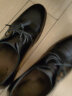 意尔康官方男鞋商务正装系带皮鞋英伦时尚真皮婚鞋舒适办公通勤加绒棉鞋 黑色 41 实拍图