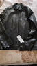 杜森·克莱恩（Dusen Klein） 真皮皮衣男 绵羊皮真皮夹克 男机车单皮立领短款皮衣 修身外套 黑色 5XL订做+50 实拍图