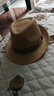 BILLSURF 草编帽子男韩版潮时尚遮阳小礼帽英伦复古爵士帽绅士帽防嗮凉帽 卡其 均码 实拍图