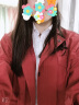 SXA香港潮牌长袖风衣女2023新品外套bf风宽松百搭小个子气质工装大衣 酒红色 M 晒单实拍图