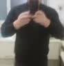 恒源祥100%纯羊绒衫男加厚半高领秋冬季男士保暖山羊绒套头毛衣男爸爸装 黑色 3XL 实拍图